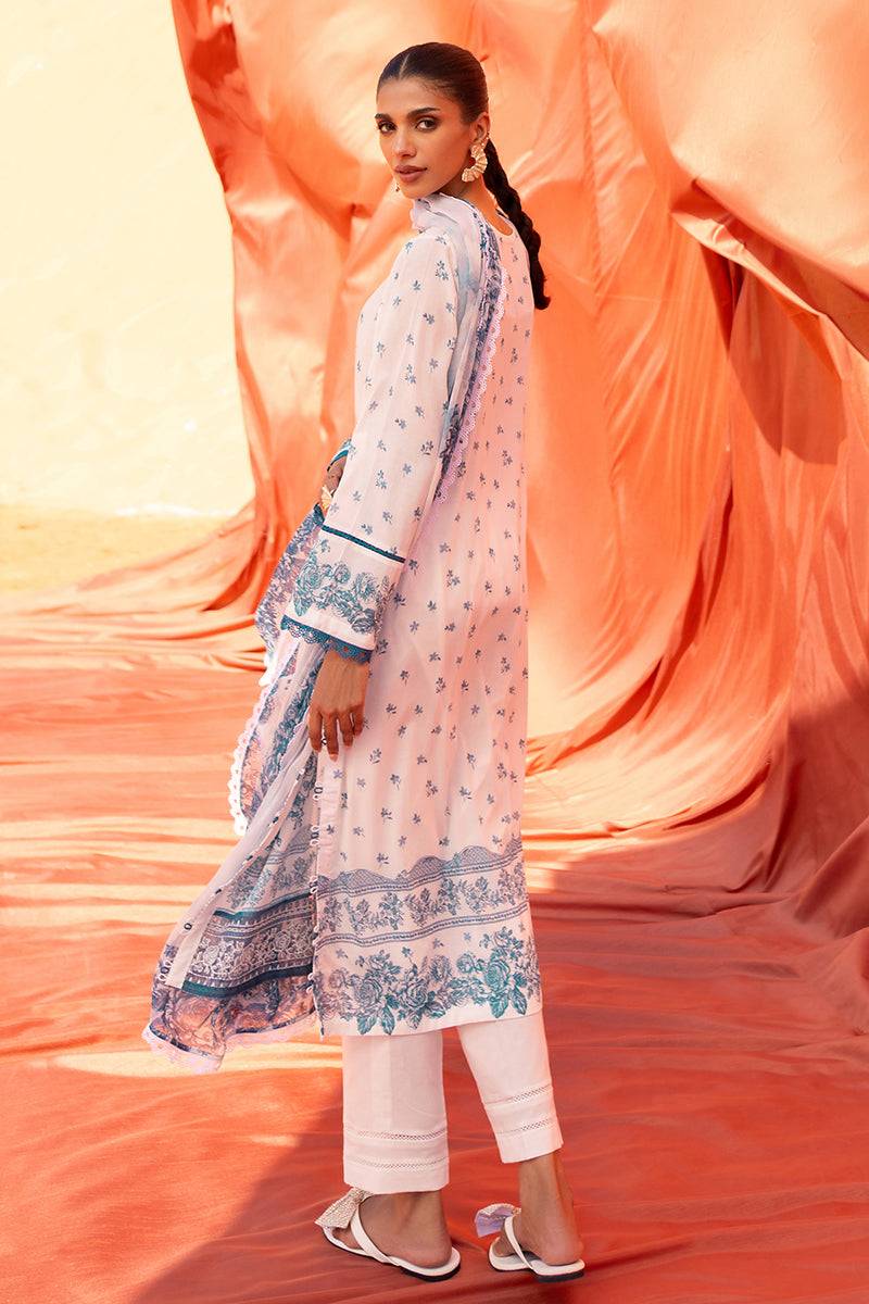 Cross Stitch | Eid Lawn 24 | FLORET - Pakistani Designer Dress - by Cross Stitch | Type: Luxury - 100% Original at Saira Sultan