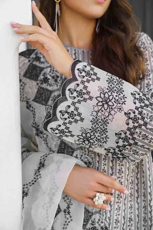 Baroque | Luxury Pret 24 | LAWN UF-574 - Pakistani Designer Dress - by Baroque | Type: Luxury - 100% Original at Saira Sultan