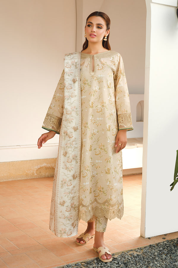 Baroque | Luxury Pret 24 | LAWN UF-655 - Pakistani Designer Dress - by Baroque | Type: Luxury - 100% Original at Saira Sultan
