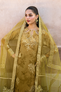 Iznik | Bandhani Formals | UE-332 L mendhi Chiffon