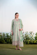Aabyaan | Shezlin Chikankari Ramadan Edit 25 | EBRU (AR-16) XS Mint Green Lawn