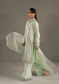 Zarqash | Silk Edit | ZQS 021 VANAYA M Mint Green Raw Silk
