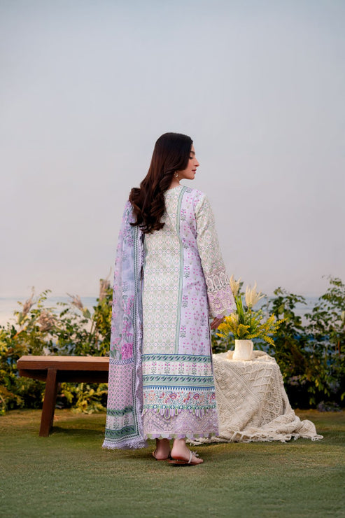Aabyaan | Shezlin Chikankari Ramadan Edit 25 | ZEREN (AR-05) XS Soft Lilac Lawn