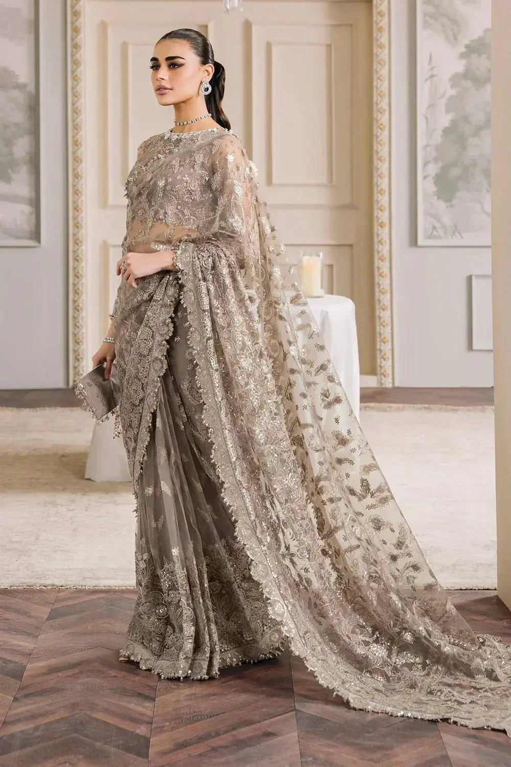 Baroque | Chantelle Embroidered Collection | CH12-06 - Pakistani Designer Dress - by Baroque | Type: Bridal - 100% Original at Saira Sultan
