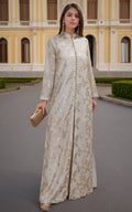 Threads and Motifs | Formal Dresses 25 | Chiffon Embroidered Jacket with Embroidered Trouser - Pakistani Designer Dress - by Threads and Motifs - Type : Ladies Clothes - 100% Original at Saira Sultan