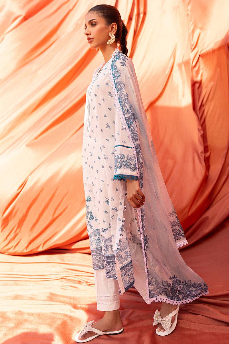 Cross Stitch | Eid Lawn 24 | FLORET - Pakistani Designer Dress - by Cross Stitch | Type: Luxury - 100% Original at Saira Sultan