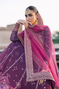 Iznik | Bandhani Formals | UE-333 L Magenta Chiffon