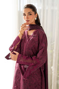 Baroque | Luxury Pret 25 | UF-4098 L Wine Berry Lawn
