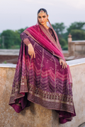 Iznik | Bandhani Formals | UE-333 M Magenta Chiffon