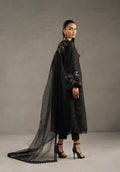 Zarqash | Silk Edit | ZQS 014 DELLA M Black Raw Silk