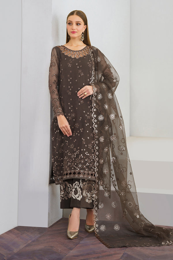Baroque | Luxury Pret 24 | CHIFFON UF-524 - Pakistani Designer Dress - by Baroque | Type: Luxury - 100% Original at Saira Sultan
