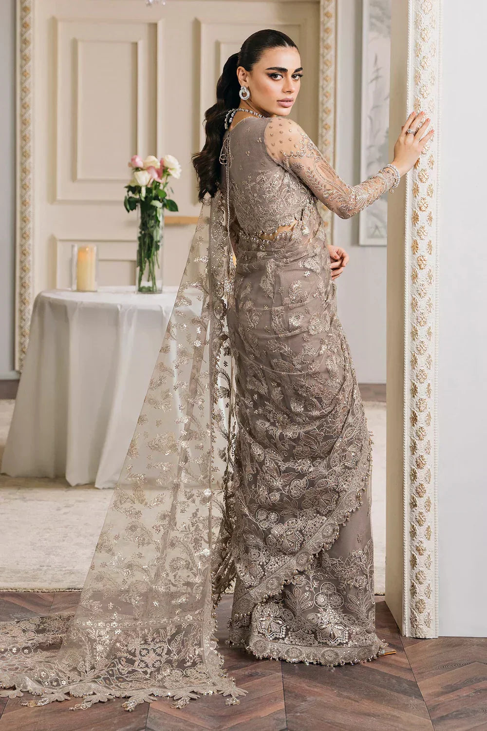 Baroque | Chantelle Embroidered Collection | CH12-06 - Pakistani Designer Dress - by Baroque | Type: Bridal - 100% Original at Saira Sultan