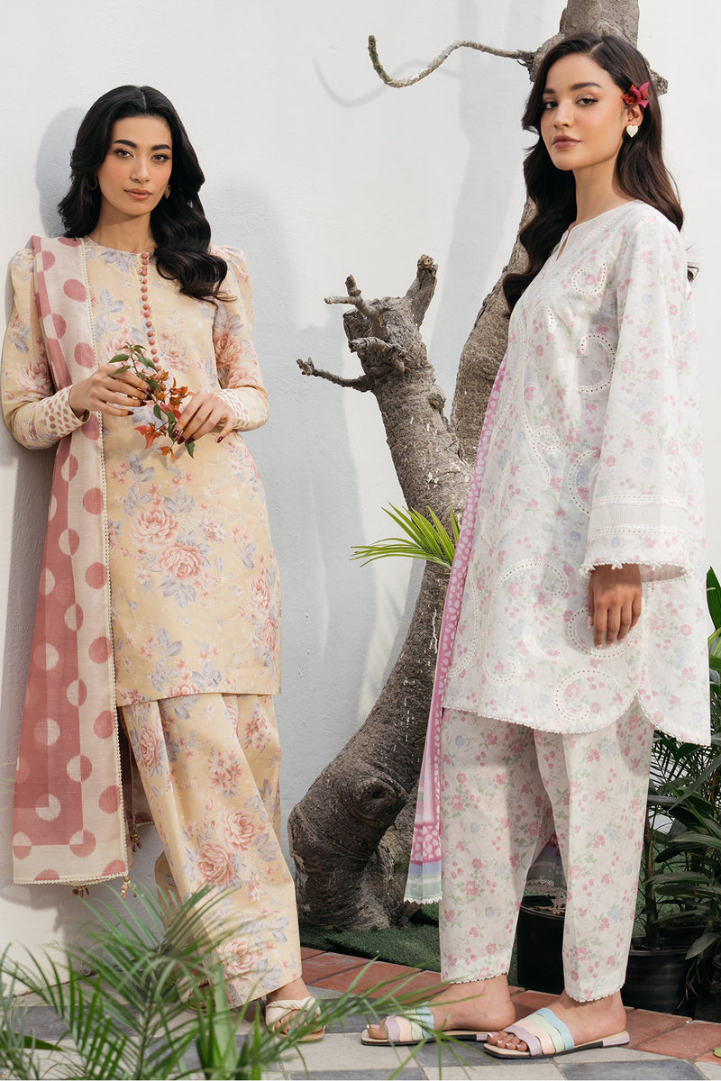 Jazmin | Summer Lawn 25 | USE-9188 Custom Size Off White Lawn