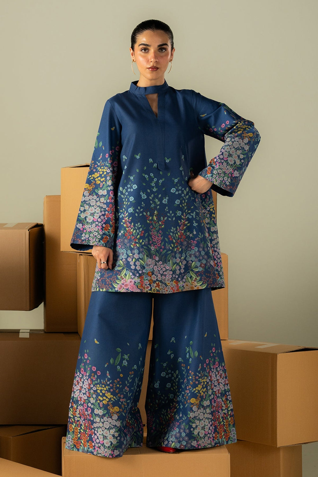 Afrozeh | Coords 25 | Muted - Pakistani Designer Dress - by Afrozeh - Type : Ladies Clothes - 100% Original at Saira Sultan