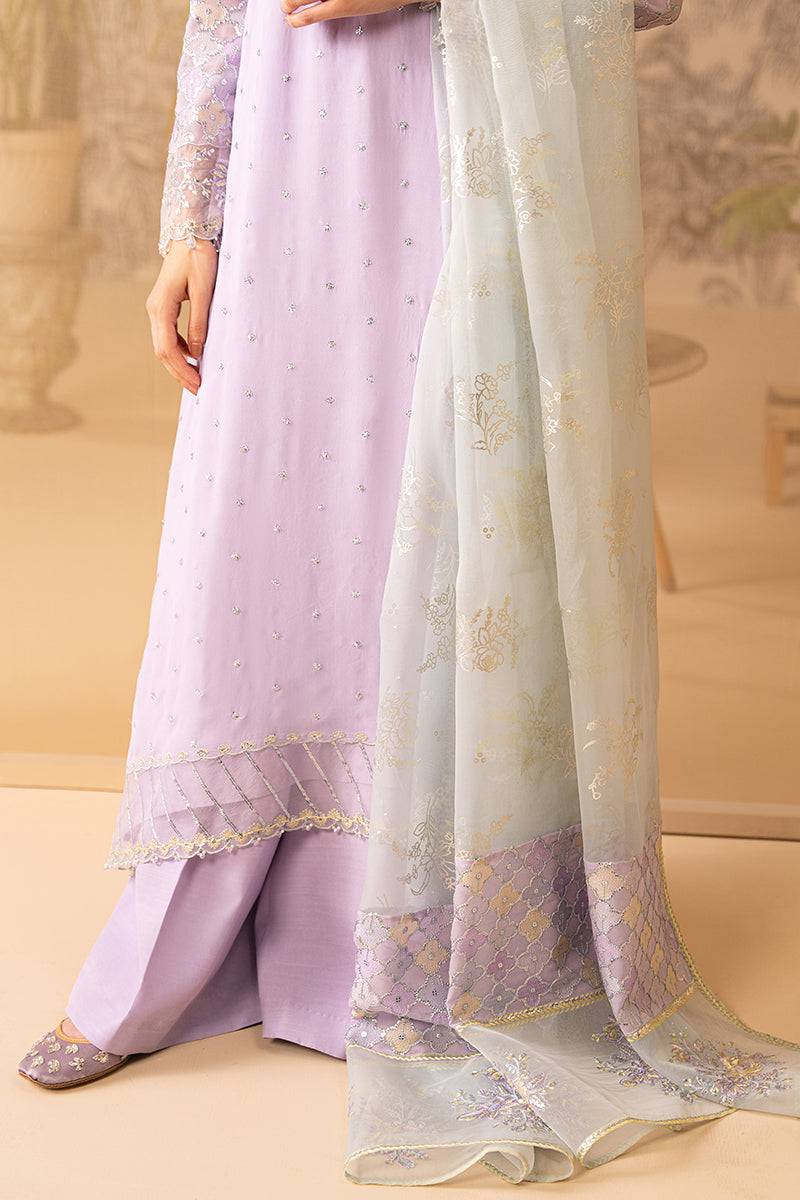 Cross Stitch | Luxe Atelier 24 | LILAC LUSTER - Pakistani Designer Dress - by Cross Stitch | Type: Luxury - 100% Original at Saira Sultan