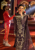 Asim Jofa | Festive Collection 25 | AJLF-01 M Dark Purple Chiffon
