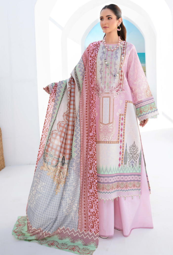 Humdum | Saira Bano Lawn 24 | D08 -  HumDum Casuals -  Saira Sultan