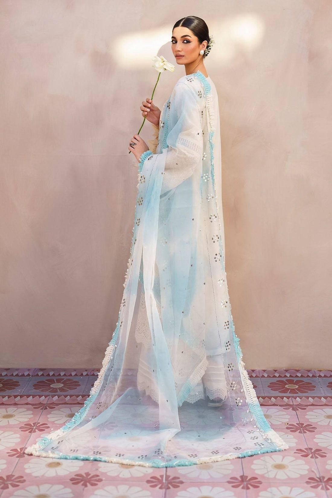 Nureh | Bazaar Lawn | NS-140 - Pakistani Designer Dress - by Nureh | Type: Luxury - 100% Original at Saira Sultan