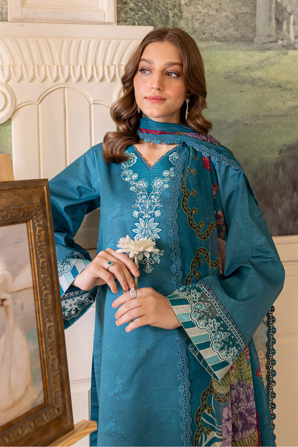 Farasha | Seraya Lawn 24 | PERIWINKLE -  Farasha Luxury -  Saira Sultan
