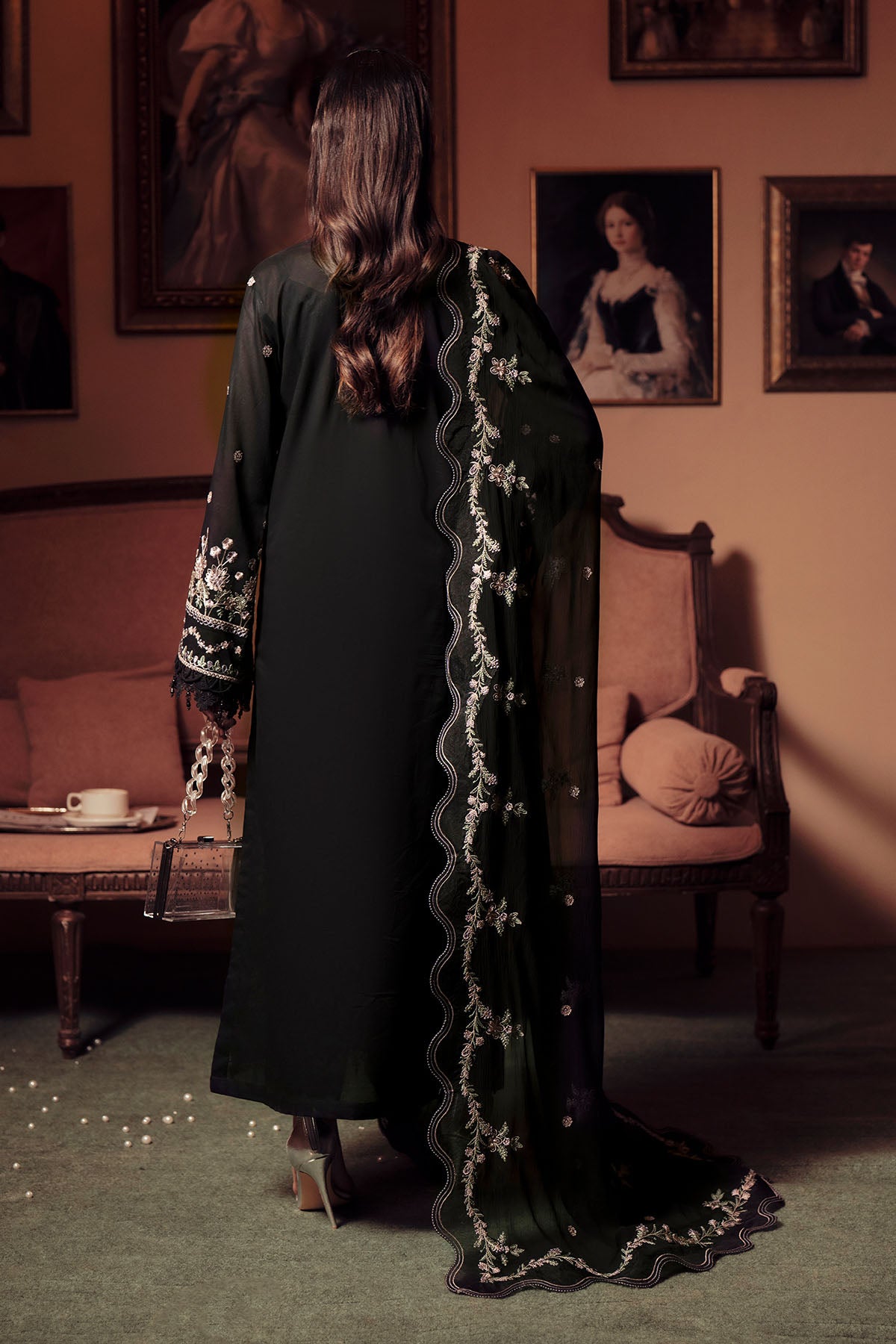 Nureh | Feya Eid Collection | FE-12 S Black Lawn