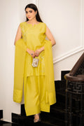 Hana | Signature Series | Lime Radiance XL Yellow Raw Silk