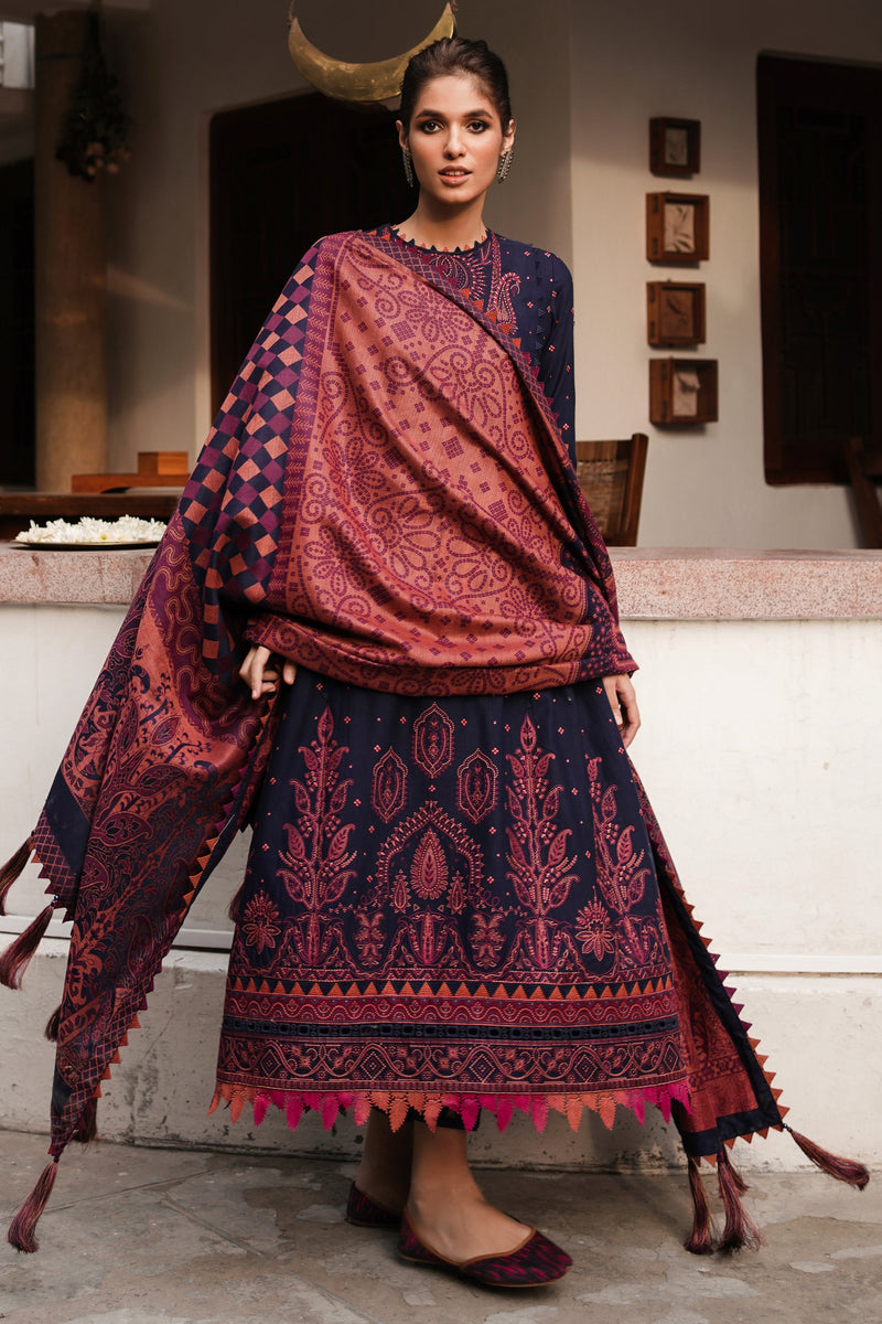 Jazmin | Winter Edition 24 | SLUB KHADDAR UW-0074 - Pakistani Designer Dress - by Jazmin | Type: Luxury - 100% Original at Saira Sultan