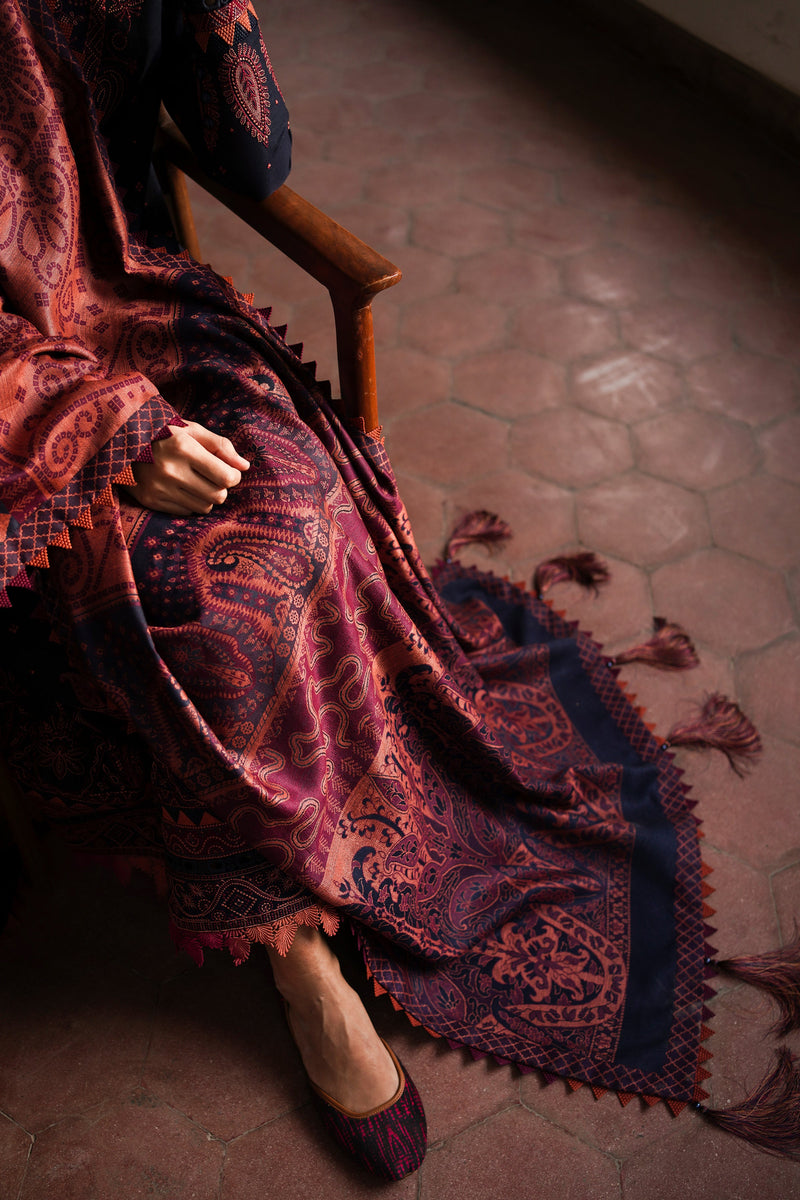 Jazmin | Winter Edition 24 | SLUB KHADDAR UW-0074 - Pakistani Designer Dress - by Jazmin | Type: Luxury - 100% Original at Saira Sultan