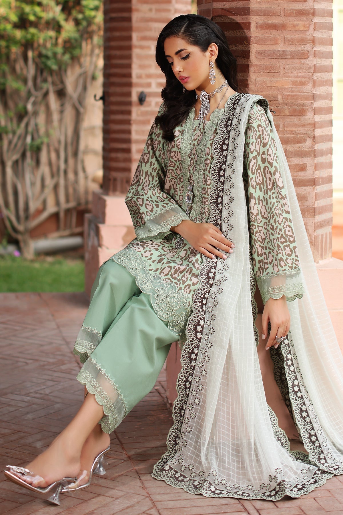 Charizma | Combination 25 | CCS-4-26 Custom Size Sage Green Lawn