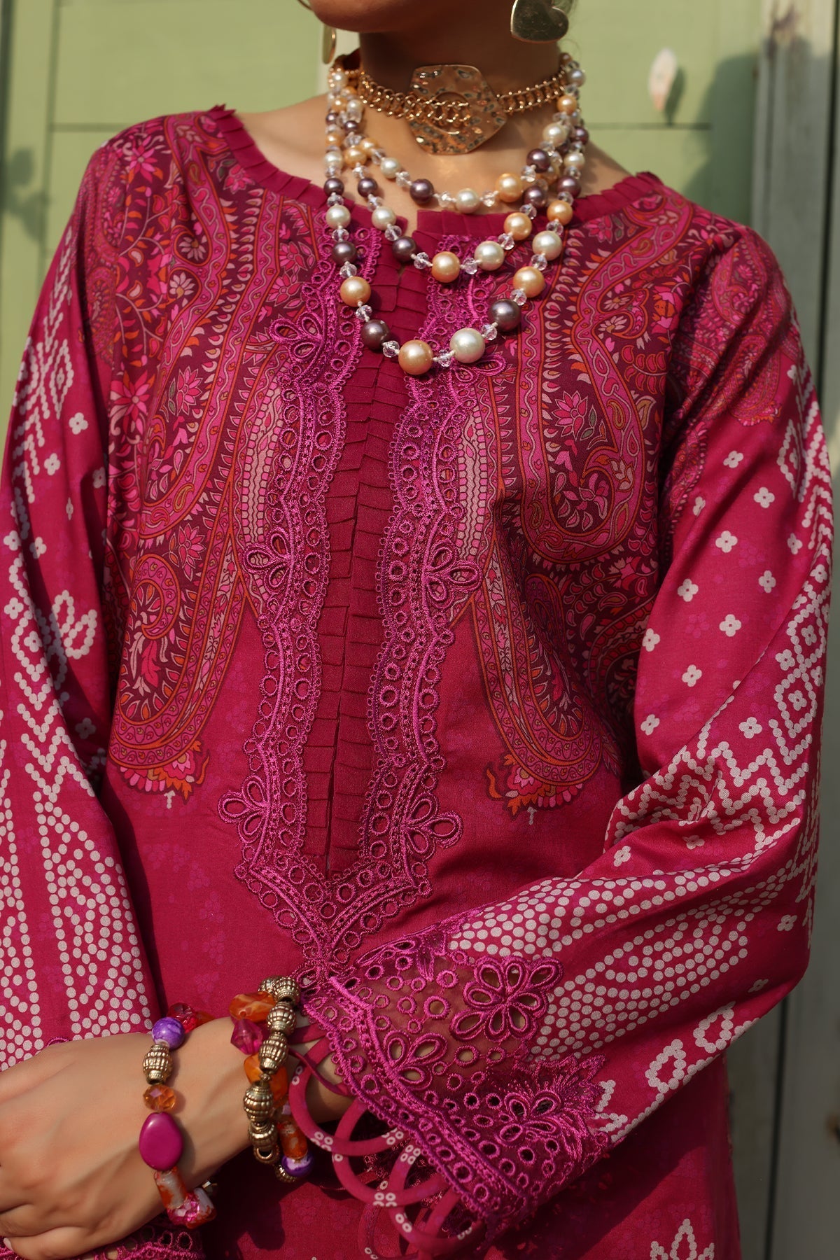 Charizma | Combination 25 | CCS-4-23 M Magenta Lawn