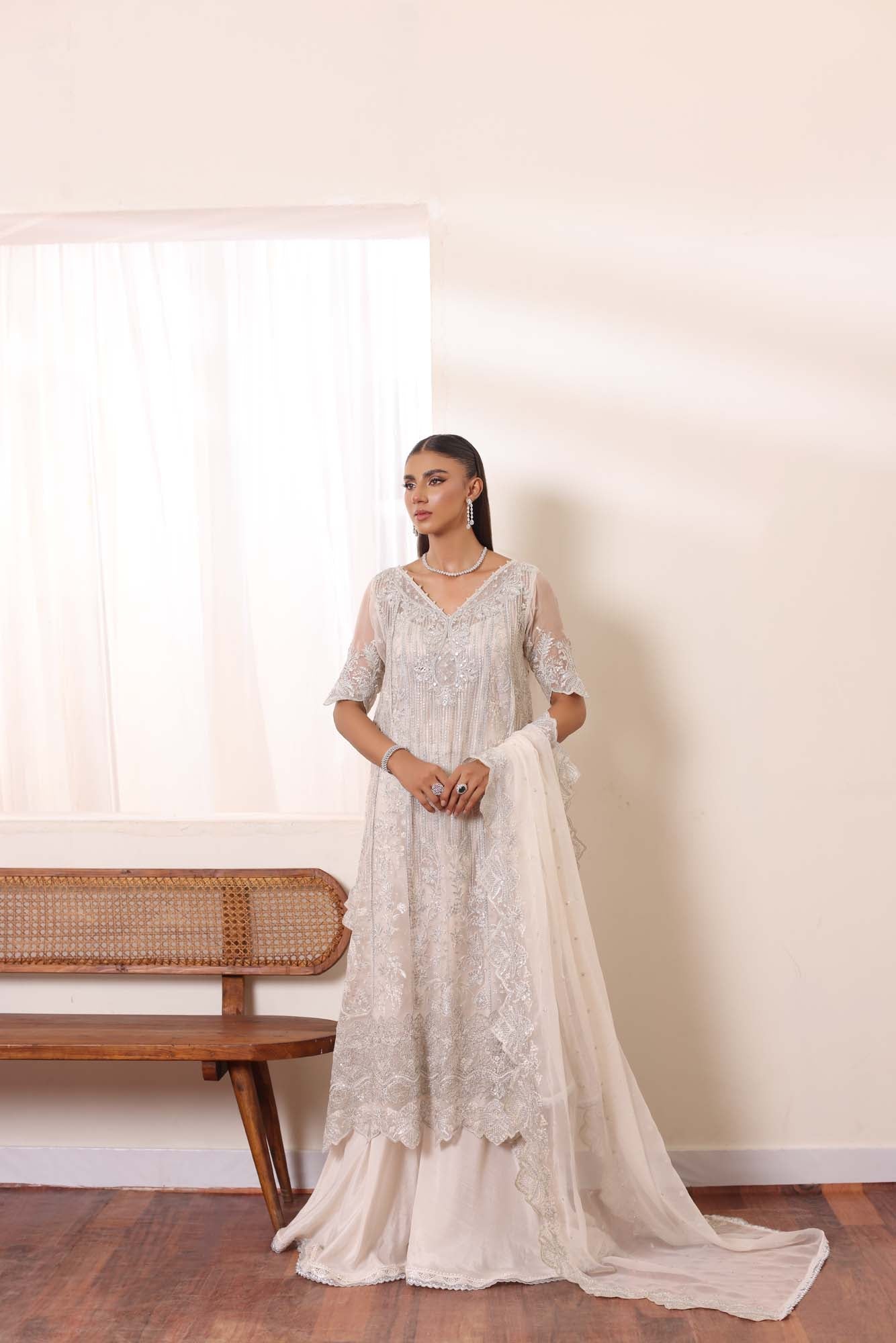 Noor by Saadia Asad | Noor Chiffon De Luxe | D5 - Pakistani Designer Dress - by Noor by Saadia Asad | Type: Formal - 100% Original at Saira Sultan
