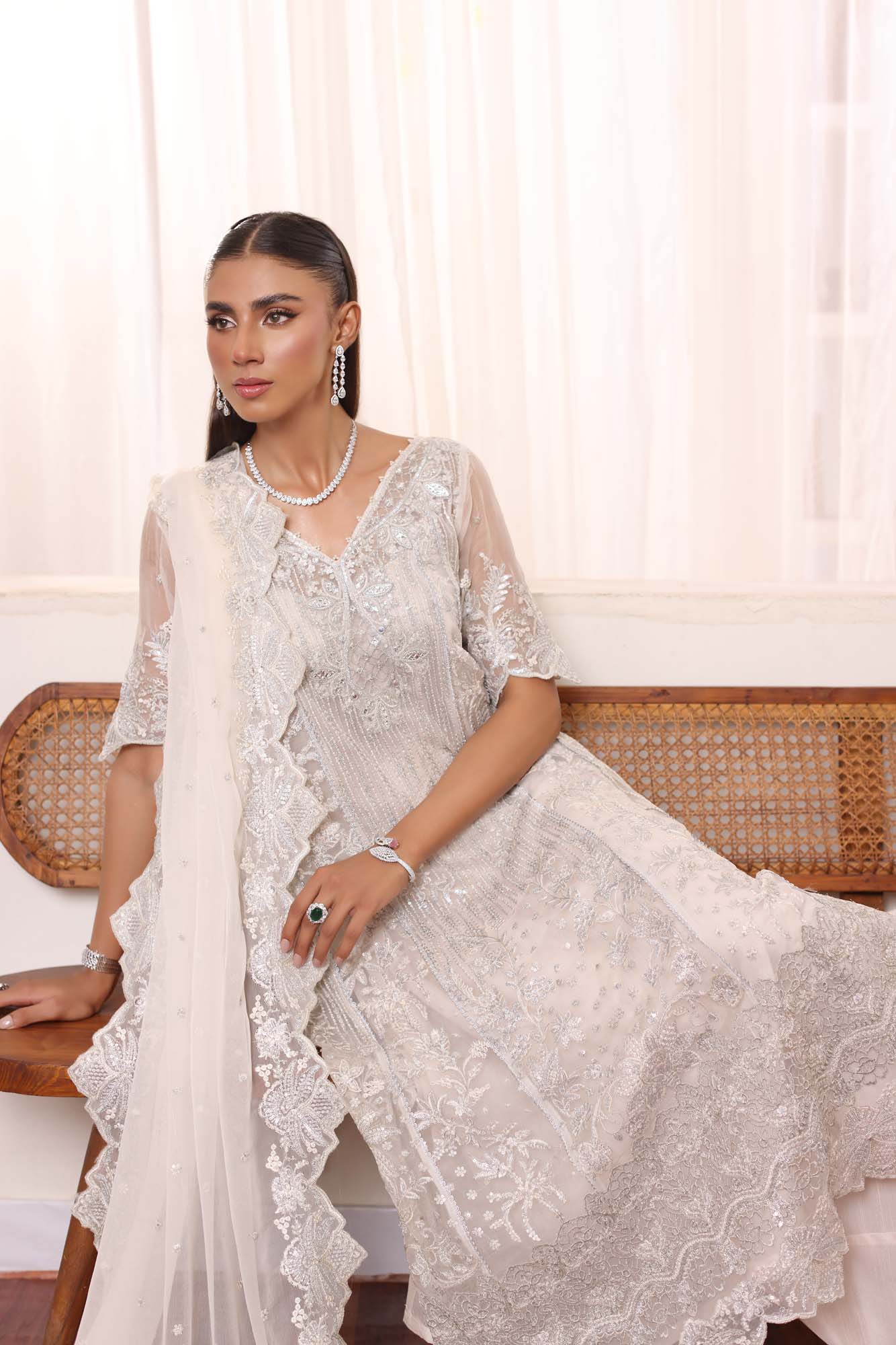 Noor by Saadia Asad | Noor Chiffon De Luxe | D5 - Pakistani Designer Dress - by Noor by Saadia Asad | Type: Formal - 100% Original at Saira Sultan