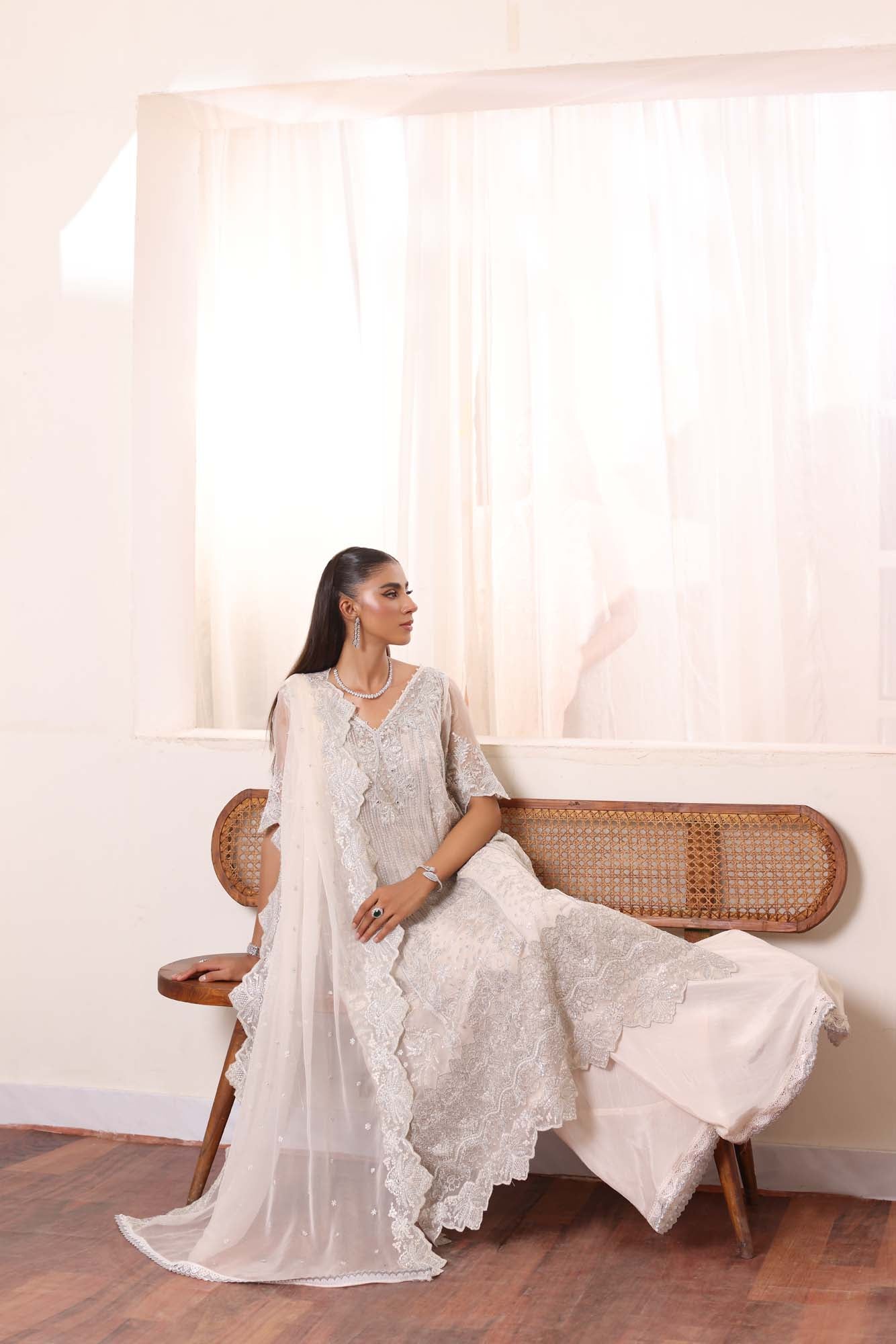 Noor by Saadia Asad | Noor Chiffon De Luxe | D5 - Pakistani Designer Dress - by Noor by Saadia Asad | Type: Formal - 100% Original at Saira Sultan
