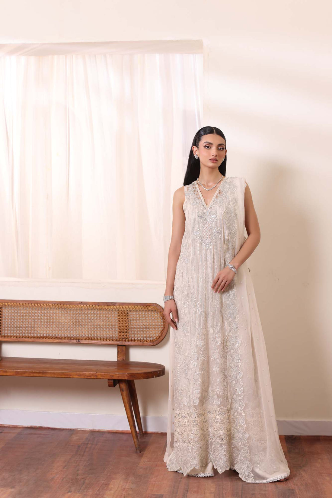 Noor by Saadia Asad | Noor Chiffon De Luxe | D5 - Pakistani Designer Dress - by Noor by Saadia Asad | Type: Formal - 100% Original at Saira Sultan