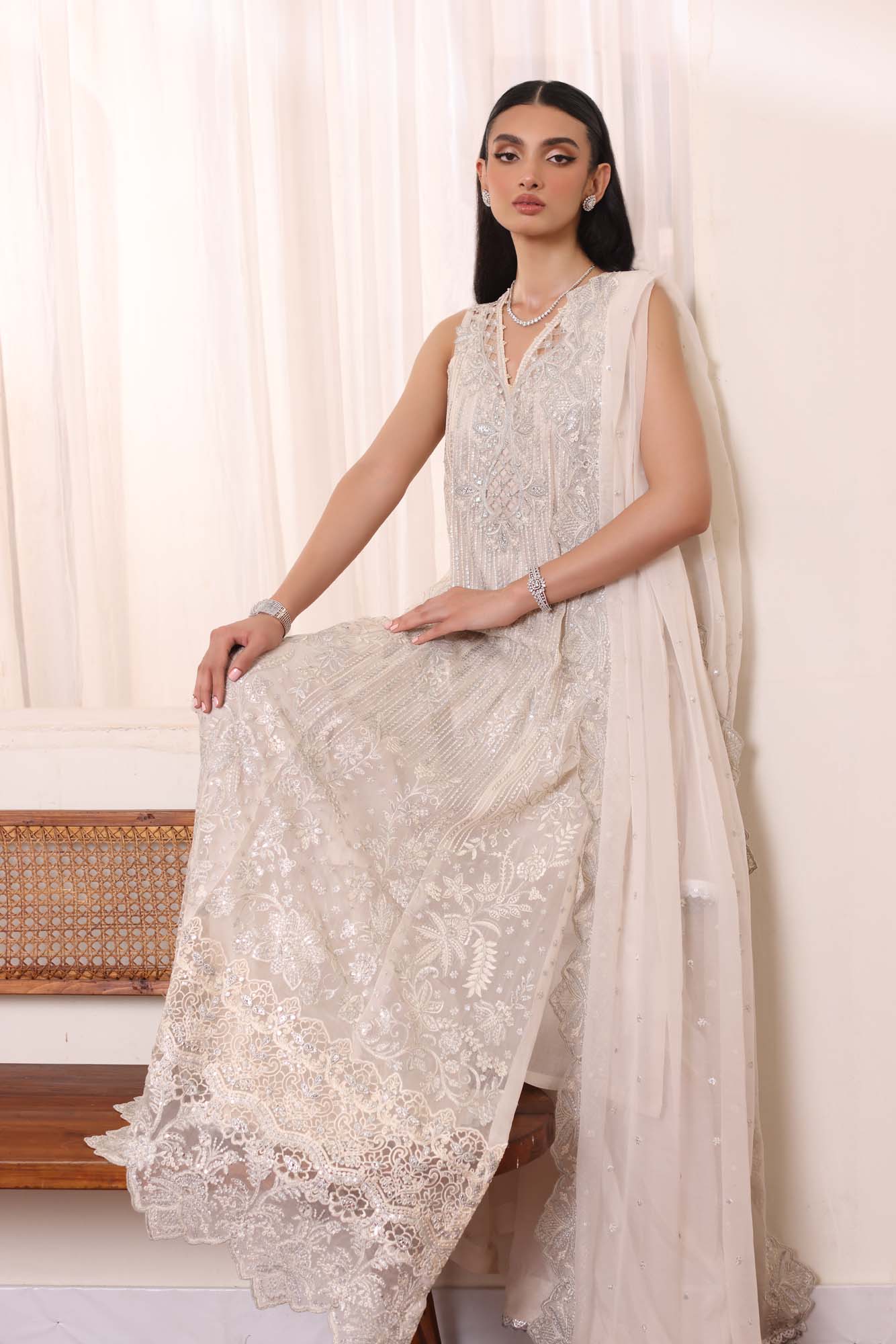 Noor by Saadia Asad | Noor Chiffon De Luxe | D5 - Pakistani Designer Dress - by Noor by Saadia Asad | Type: Formal - 100% Original at Saira Sultan