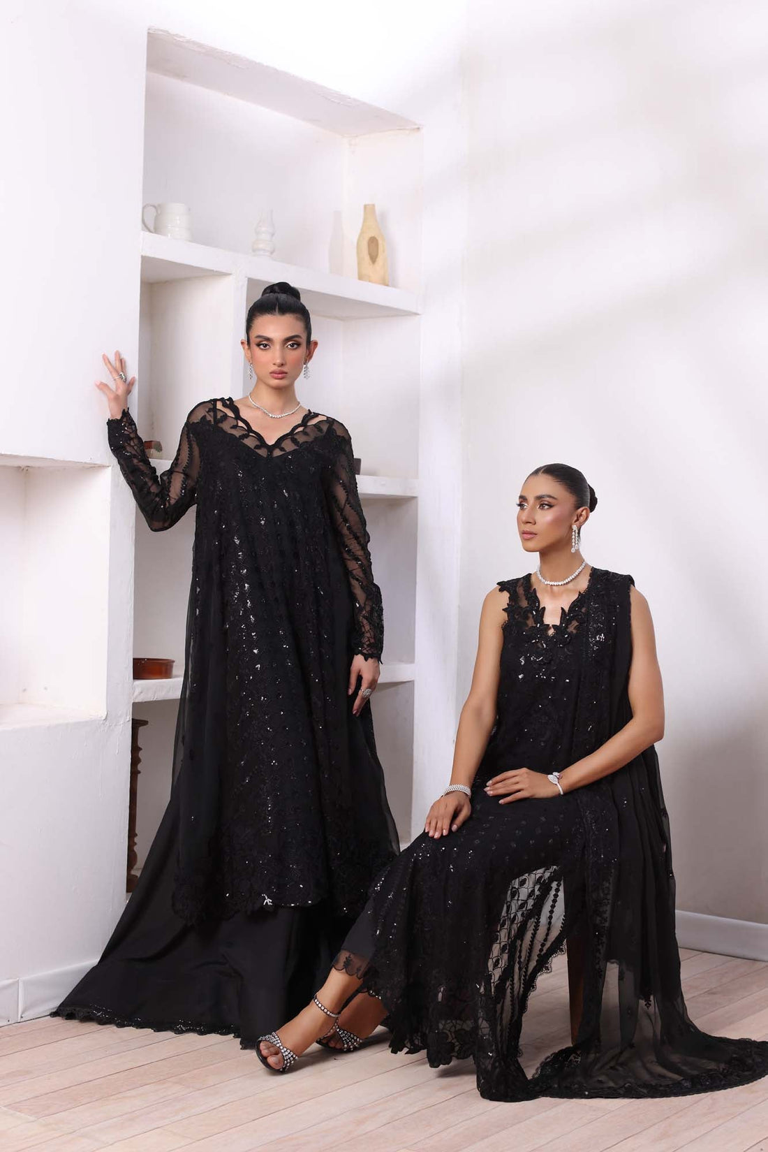 Noor by Saadia Asad | Noor Chiffon De Luxe | D4 - Pakistani Designer Dress - by Noor by Saadia Asad | Type: Formal - 100% Original at Saira Sultan