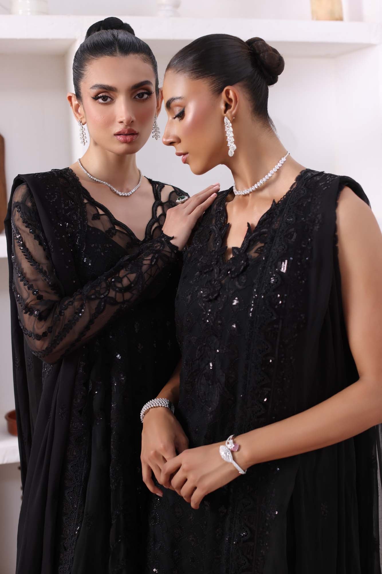 Noor by Saadia Asad | Noor Chiffon De Luxe | D4 - Pakistani Designer Dress - by Noor by Saadia Asad | Type: Formal - 100% Original at Saira Sultan
