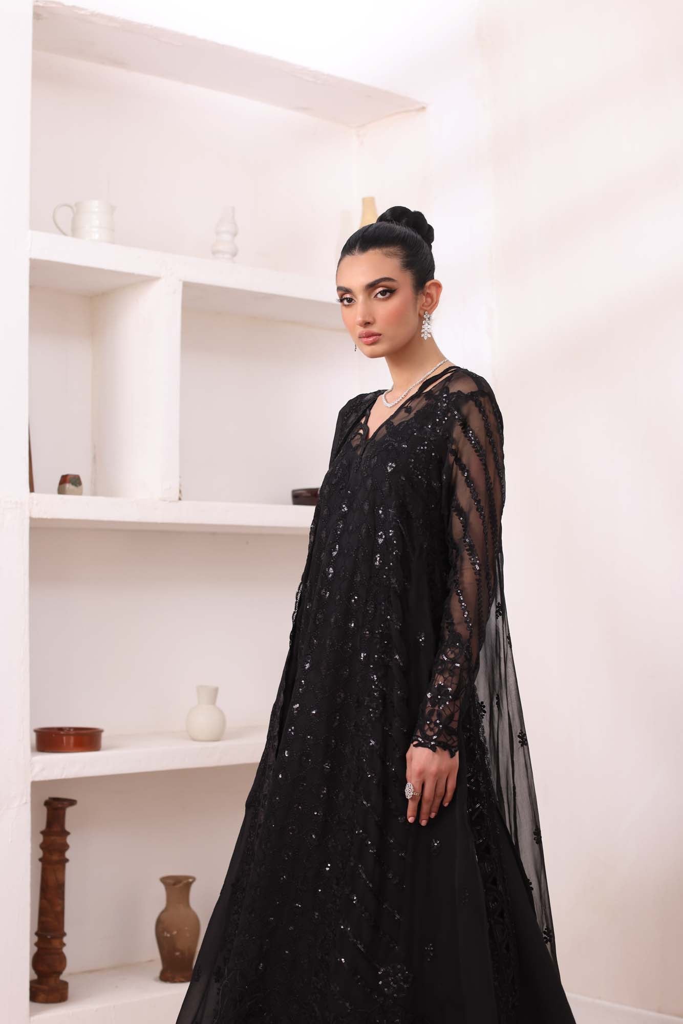 Noor by Saadia Asad | Noor Chiffon De Luxe | D4 - Pakistani Designer Dress - by Noor by Saadia Asad | Type: Formal - 100% Original at Saira Sultan