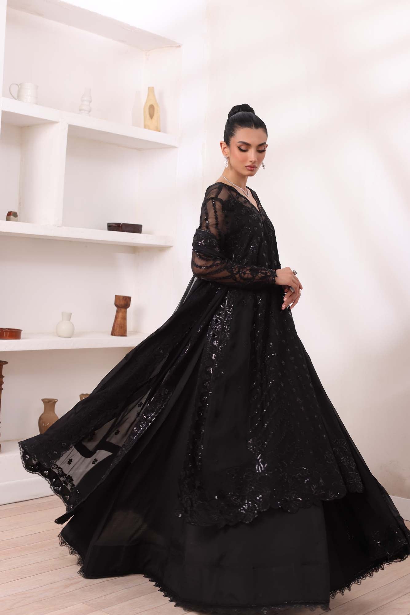 Noor by Saadia Asad | Noor Chiffon De Luxe | D4 - Pakistani Designer Dress - by Noor by Saadia Asad | Type: Formal - 100% Original at Saira Sultan