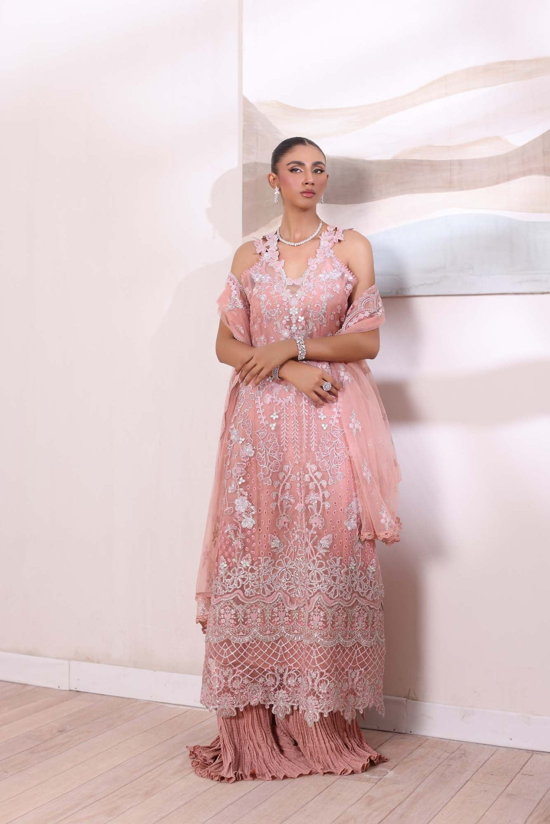 Noor by Saadia Asad | Noor Chiffon De Luxe | D6 - Pakistani Designer Dress - by Noor by Saadia Asad | Type: Formal - 100% Original at Saira Sultan