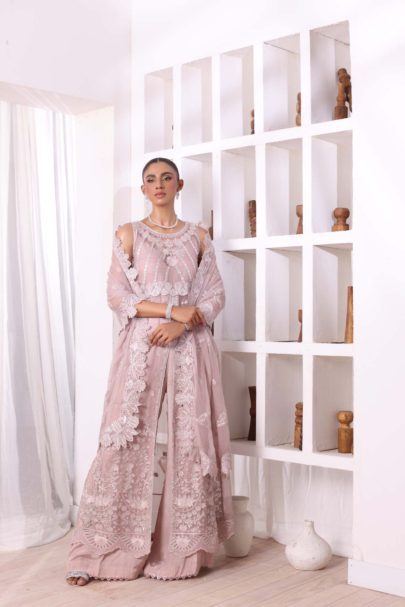 Noor by Saadia Asad | Noor Chiffon De Luxe | D3 - Pakistani Designer Dress - by Noor by Saadia Asad | Type: Formal - 100% Original at Saira Sultan