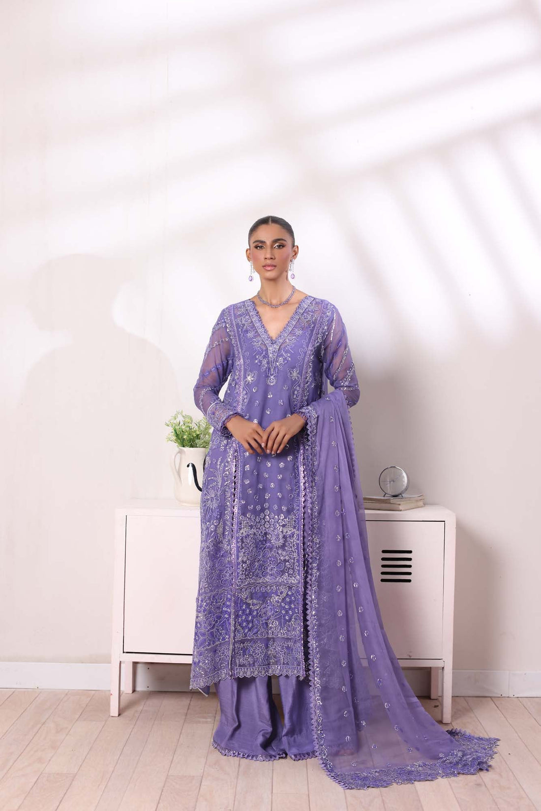Noor by Saadia Asad | Noor Chiffon De Luxe | D2 - Pakistani Designer Dress - by Noor by Saadia Asad | Type: Formal - 100% Original at Saira Sultan