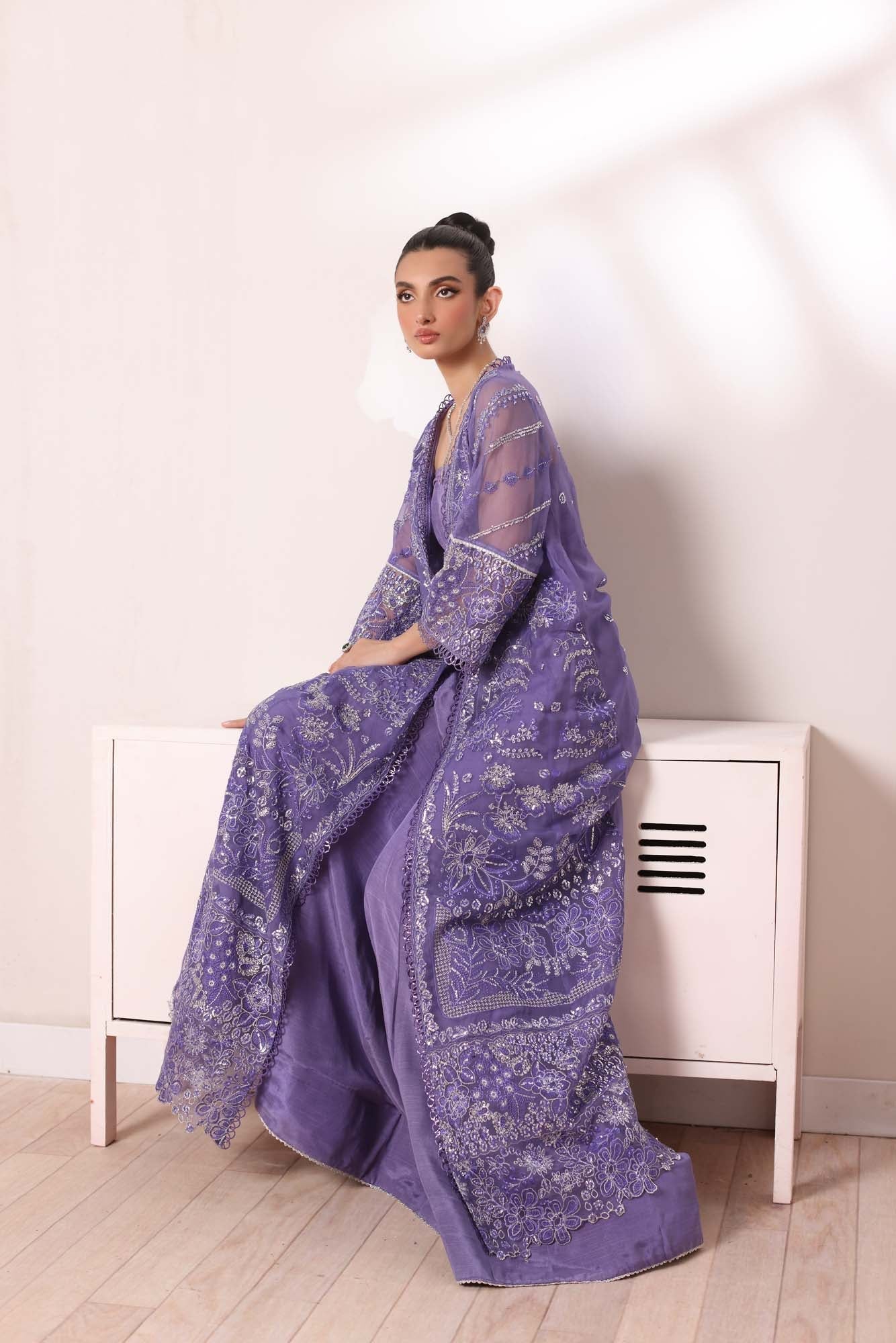 Noor by Saadia Asad | Noor Chiffon De Luxe | D2 - Pakistani Designer Dress - by Noor by Saadia Asad | Type: Formal - 100% Original at Saira Sultan
