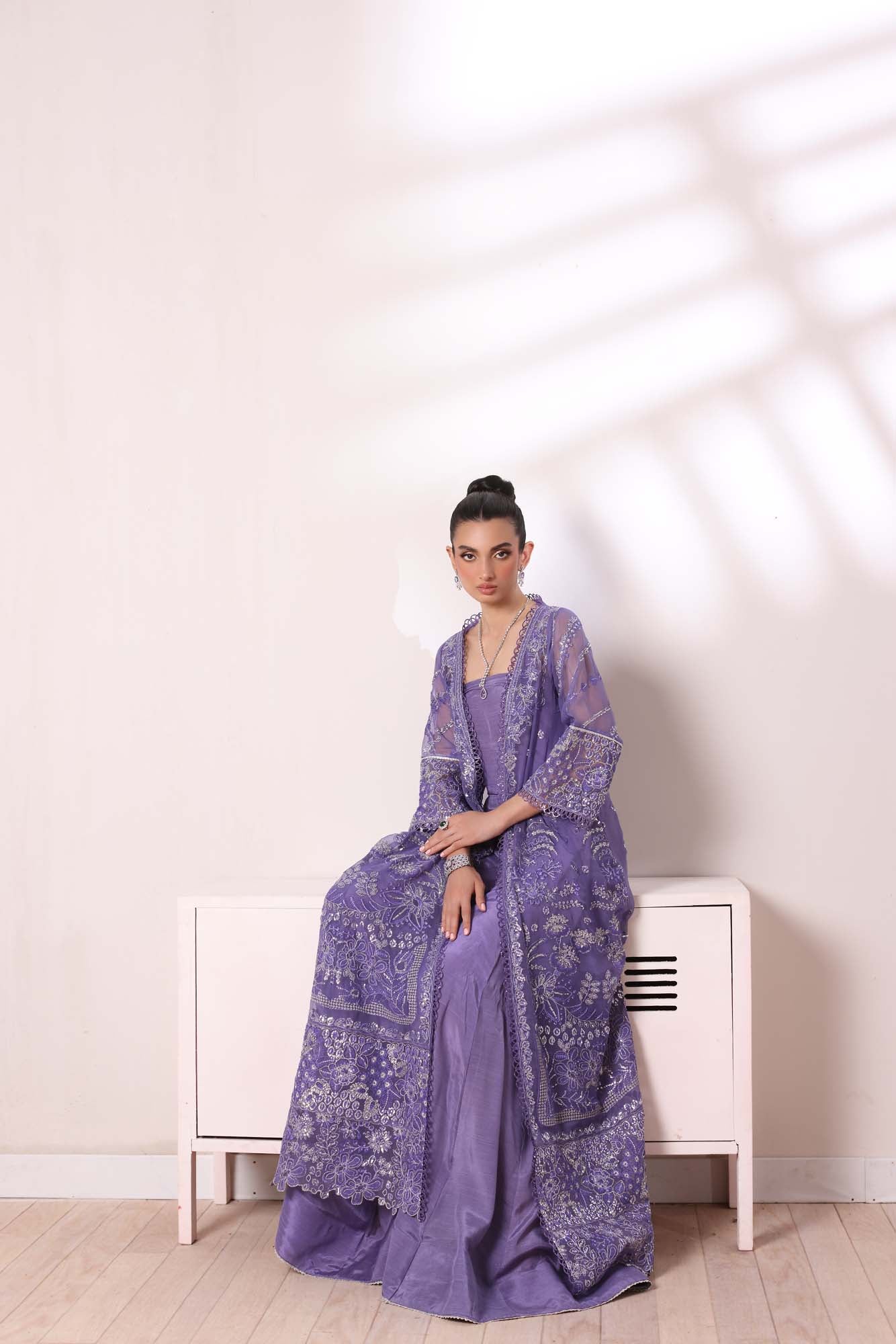 Noor by Saadia Asad | Noor Chiffon De Luxe | D2 - Pakistani Designer Dress - by Noor by Saadia Asad | Type: Formal - 100% Original at Saira Sultan