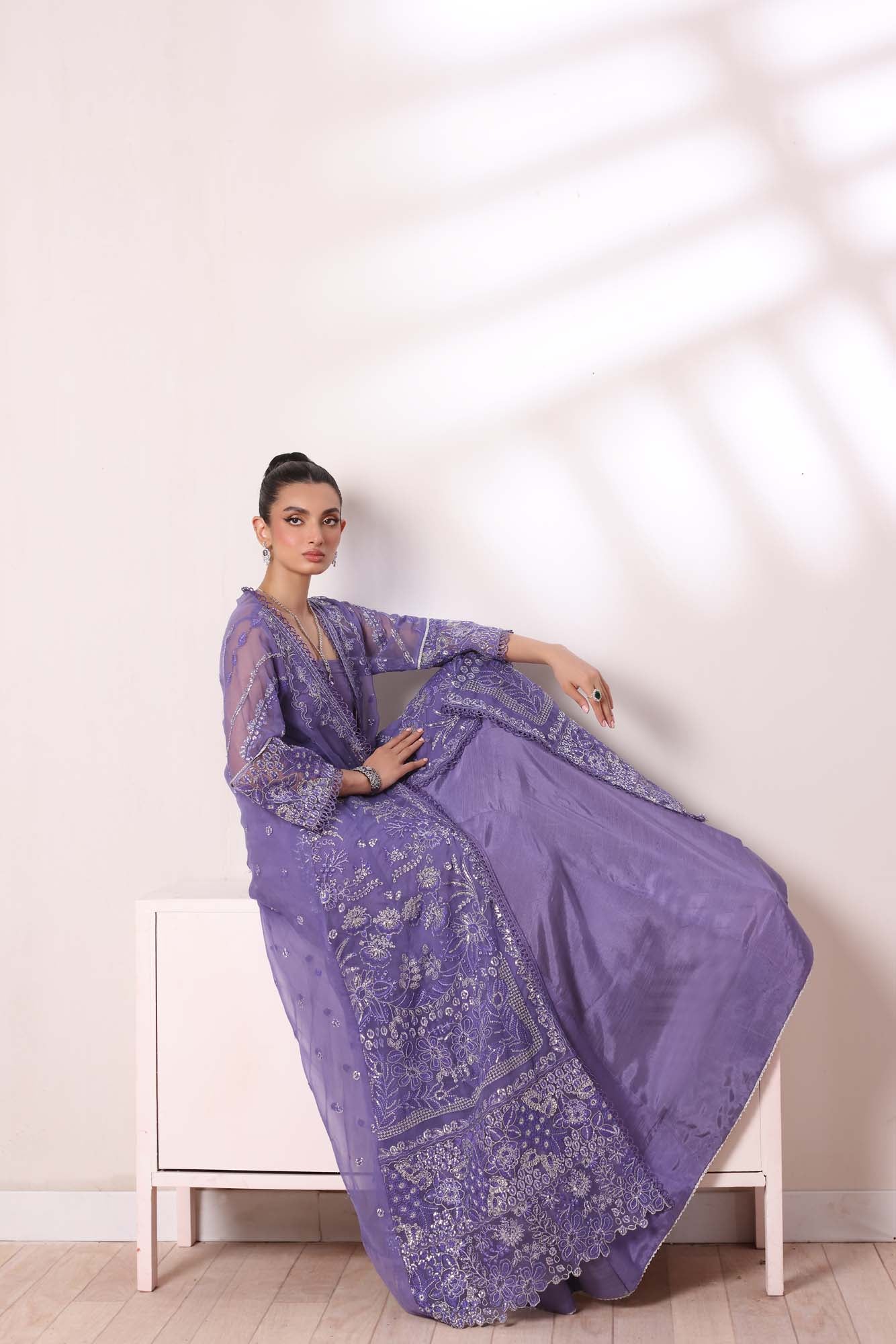 Noor by Saadia Asad | Noor Chiffon De Luxe | D2 - Pakistani Designer Dress - by Noor by Saadia Asad | Type: Formal - 100% Original at Saira Sultan