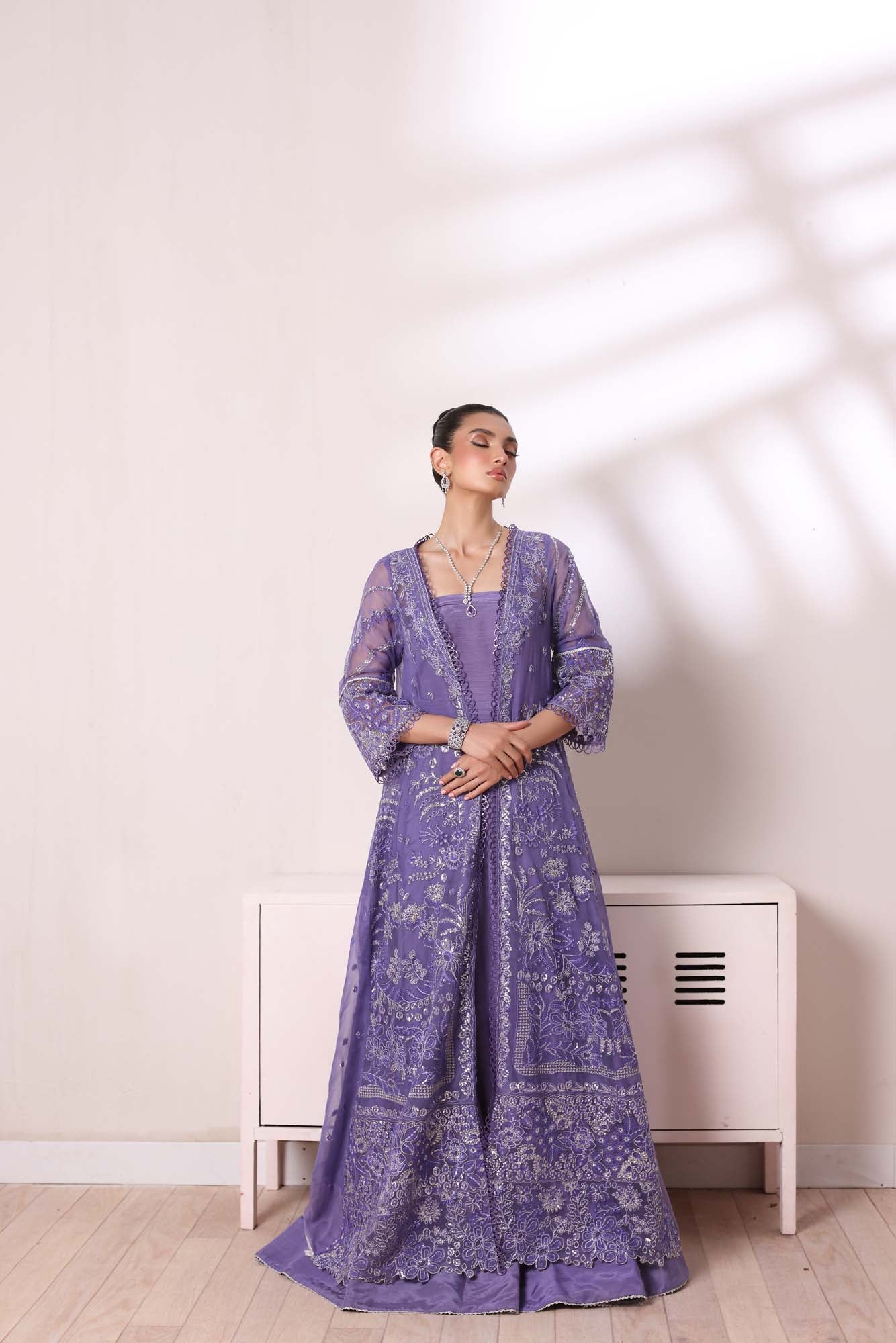 Noor by Saadia Asad | Noor Chiffon De Luxe | D2 - Pakistani Designer Dress - by Noor by Saadia Asad | Type: Formal - 100% Original at Saira Sultan