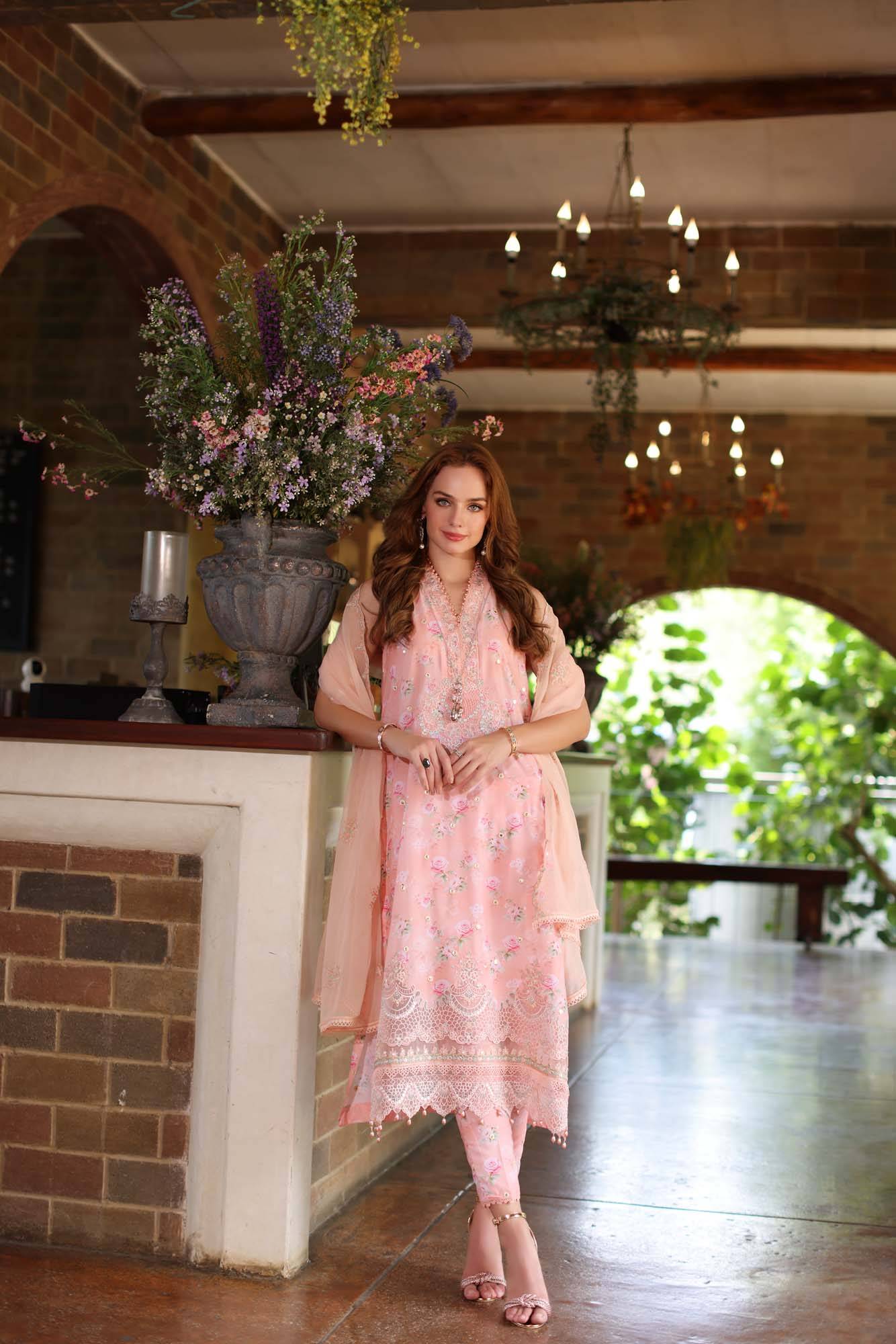 Noor by Saadia Asad | Eid Luxe Printkari 24 | D1 - Pakistani Designer Dress - by Noor by Saadia Asad | Type: Luxury - 100% Original at Saira Sultan