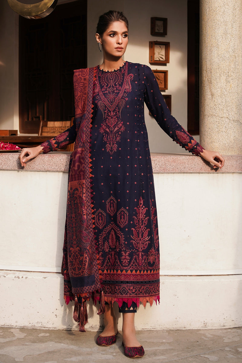 Jazmin | Winter Edition 24 | SLUB KHADDAR UW-0074 - Pakistani Designer Dress - by Jazmin | Type: Luxury - 100% Original at Saira Sultan
