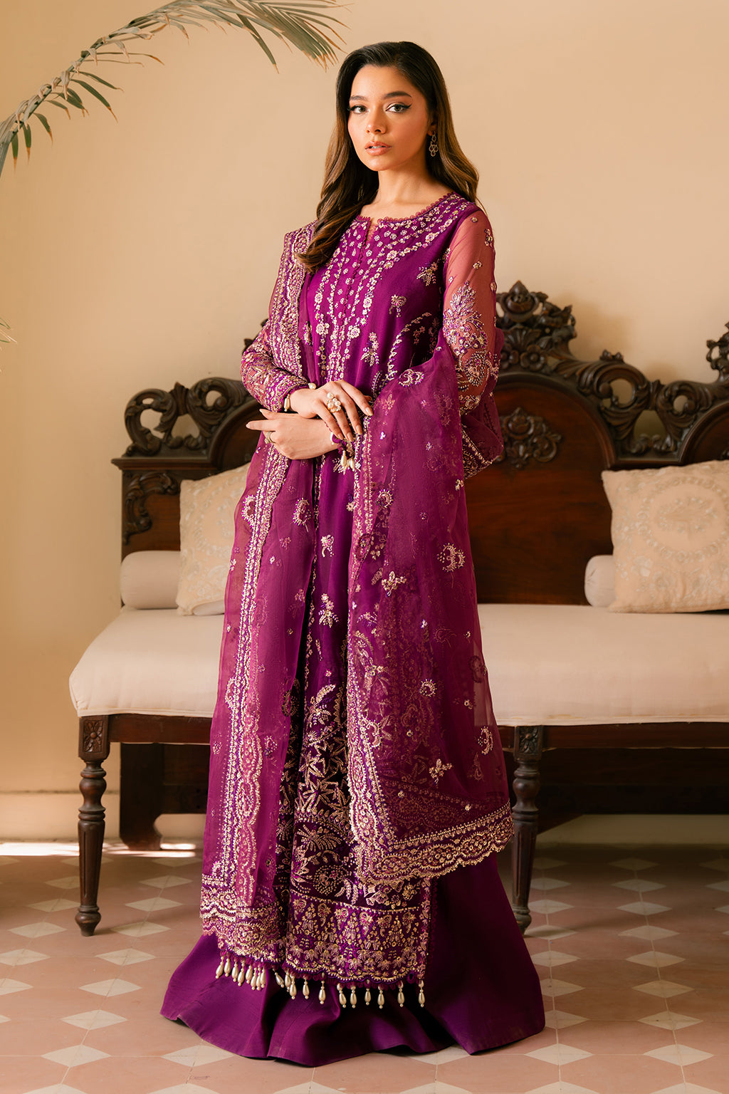 Ayzel | Solene Wedding Formals | Honora Custom Size Magenta Organza