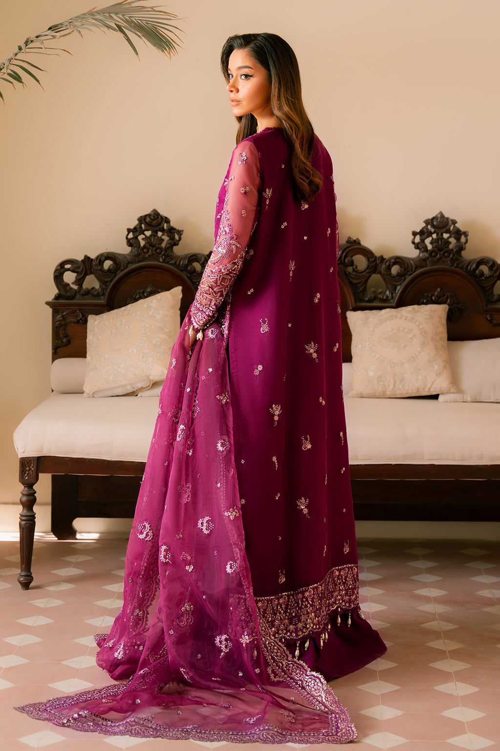 Ayzel | Solene Wedding Formals | Honora XS Magenta Organza