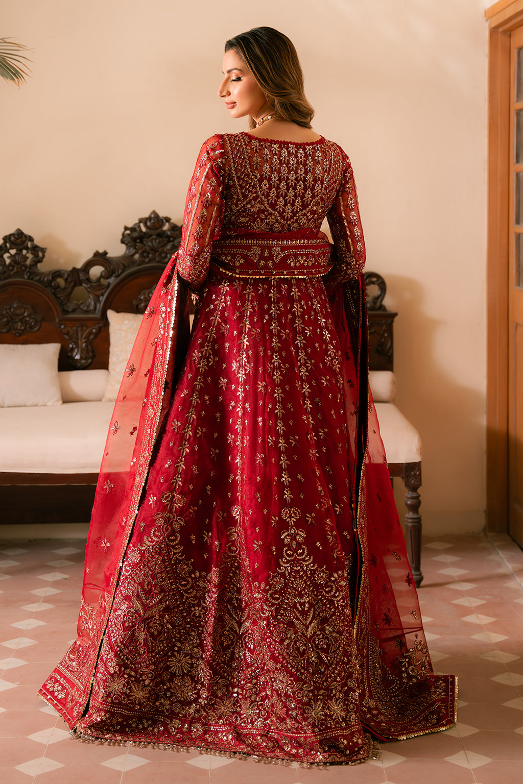 Ayzel | Solene Wedding Formals | Rose XS Red Organza